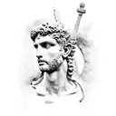 ancient david sculpture tattoo design idea