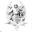 ancient david sculpture tattoo design idea