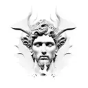 ancient david sculpture tattoo design idea