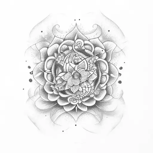 girasol whit kintsugi  tattoo design idea