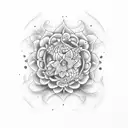 girasol whit kintsugi  tattoo design idea