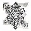 Impossible Objects and Optical Illusion tattoo design idea