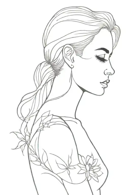bipolar disorder for woman tattoo design idea