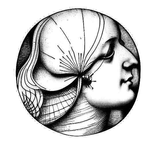 Renaissance; clean; Leonardo da vinci art work and sculptures;  tattoo design idea