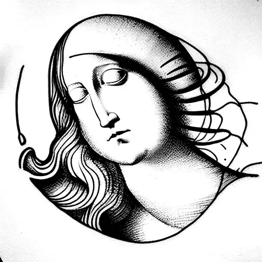 Renaissance; surrealism; Leonardo da vinci art work and sculptures;  tattoo design idea