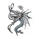 Dragons Game of Thrones tattoo design idea