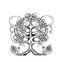 Celtic tree of life with sobriety date March/21 incorporated tattoo design idea