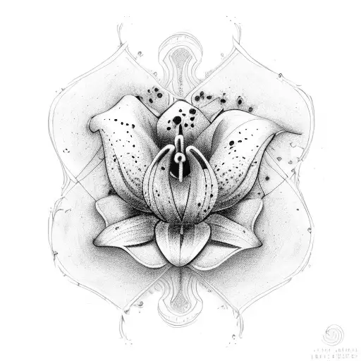 Lily tattoo design idea