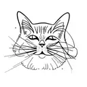 cat memorial tattoo design idea
