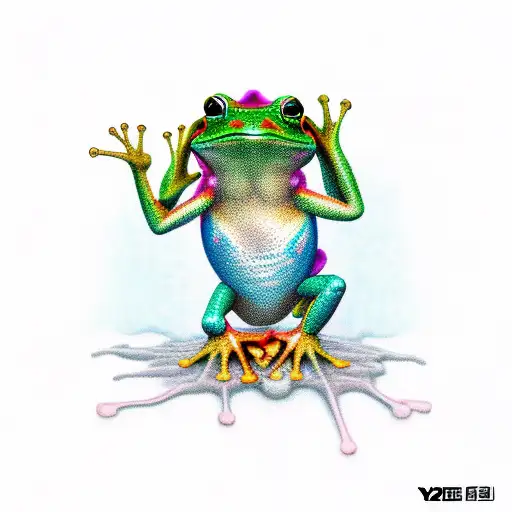 y2k frog tattoo design idea