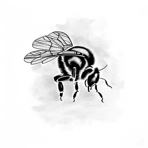 bumble bee tattoo design idea