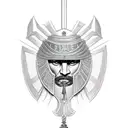 ottoman warrior  tattoo design idea