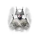 ottoman warrior  tattoo design idea