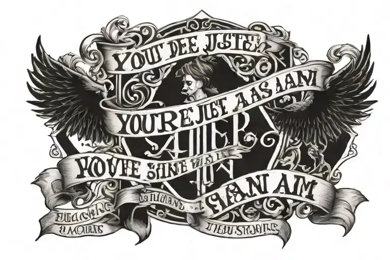 harry potter "You're just as sane as I am" tattoo design idea