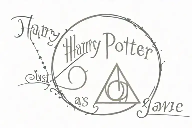 harry potter "You're just as sane as I am" tattoo design idea