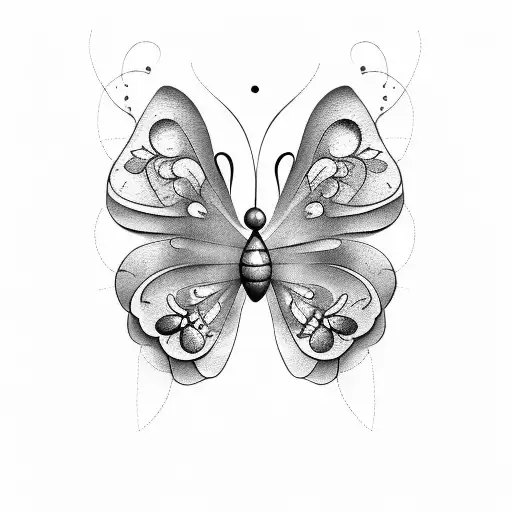 butterfly with semicolon as the body tattoo design idea