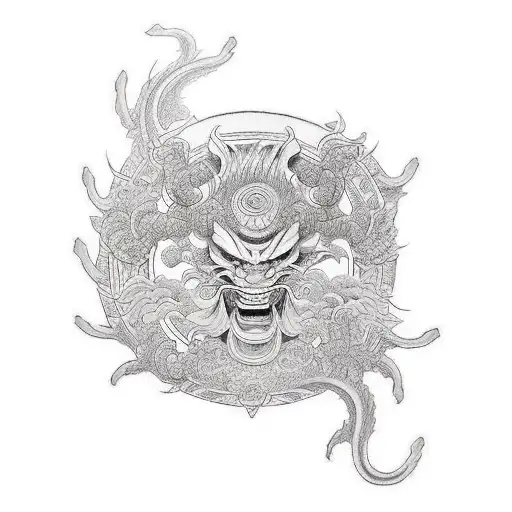 raijin and fujin tattoo design idea