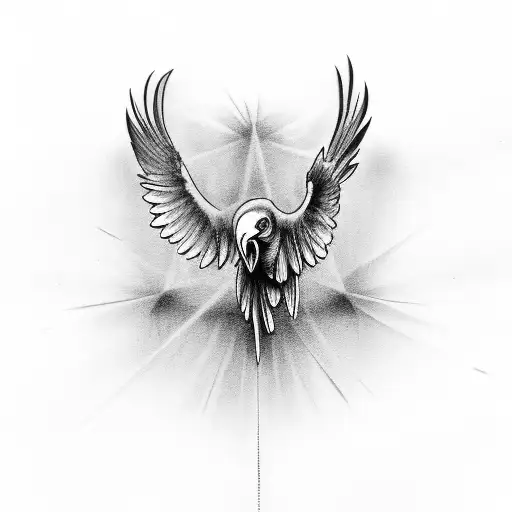dead raven tattoo design idea