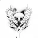 dead raven tattoo design idea