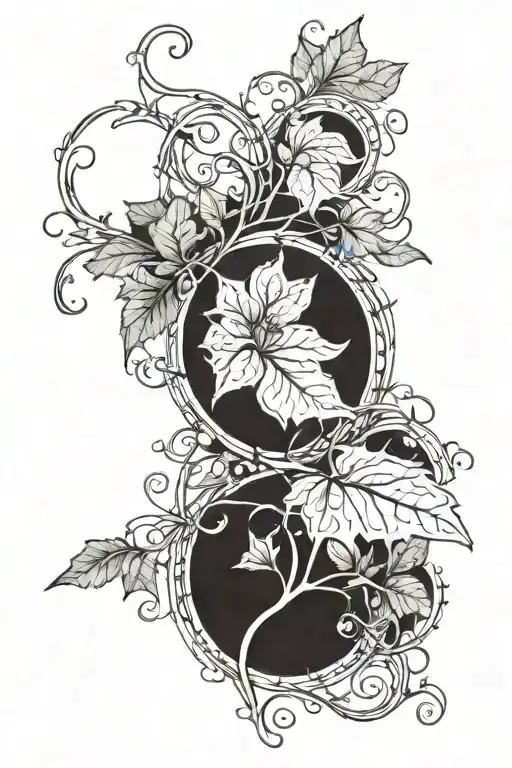 vines wrapping on shoulder leadering to the words through it all, im still here on the collarbone  tattoo design idea
