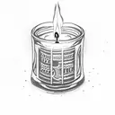 candle sinner  tattoo design idea
