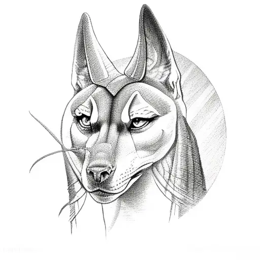 Anubis tattoo design idea