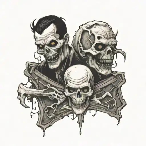 Spooky tattoo design idea