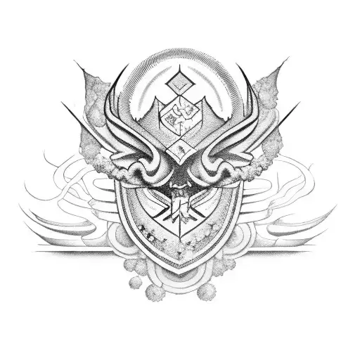 sablier phénix spiritualité  éléments élémentaires chance vie   tattoo design idea