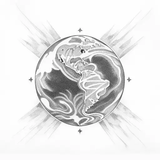 sablier chance spiritualité phénix air terre eau feu tattoo design idea