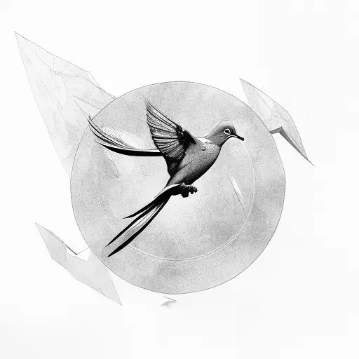 Sketch "A Muscular Arm Flexing With A Peaceful..." Tattoo Idea