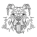 Dog Pit bull tattoo design idea