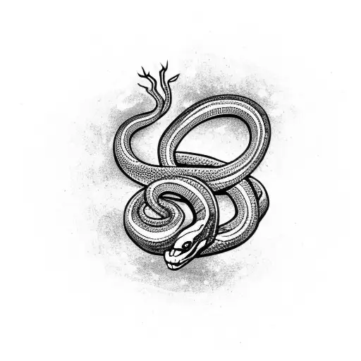 vector graphic illustration design tribal snake dragon 14713467 Vector Art  at Vecteezy