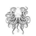 psychedelic octopus tentacles  tattoo design idea