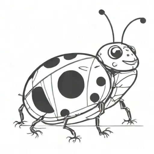 Ladybug tattoo design idea