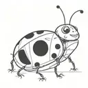 Ladybug tattoo design idea