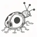 Ladybug tattoo design idea