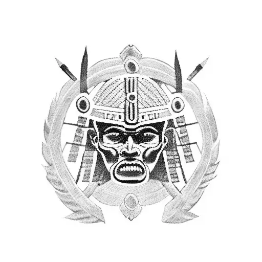 aztec warrior tattoo design idea
