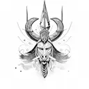 War scene featuring Polish hussars tattoo design idea