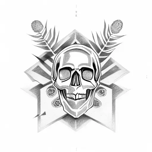 skull xxxtentacion tattoo design idea