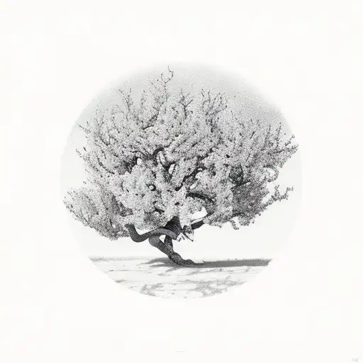 apple tree on mars tattoo design idea