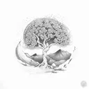 apple tree on mars tattoo design idea