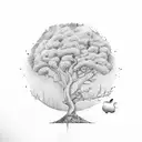 apple tree on mars tattoo design idea