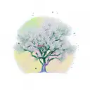 apple tree on mars tattoo design idea