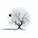 apple tree on mars tattoo design idea