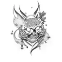 creation of adam  tattoo design idea