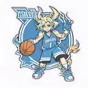 Dallas Mavericks anime blonde  character tattoo design idea