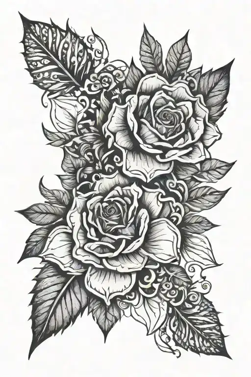 self harm scar cover tattoo design idea