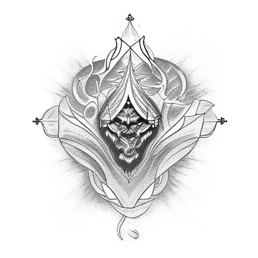 Symbolic representation of the client's favorite verse from religious texts tattoo design idea