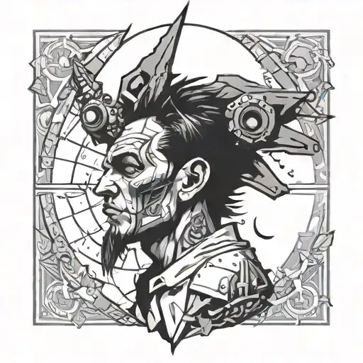 saw movie tattoo design idea