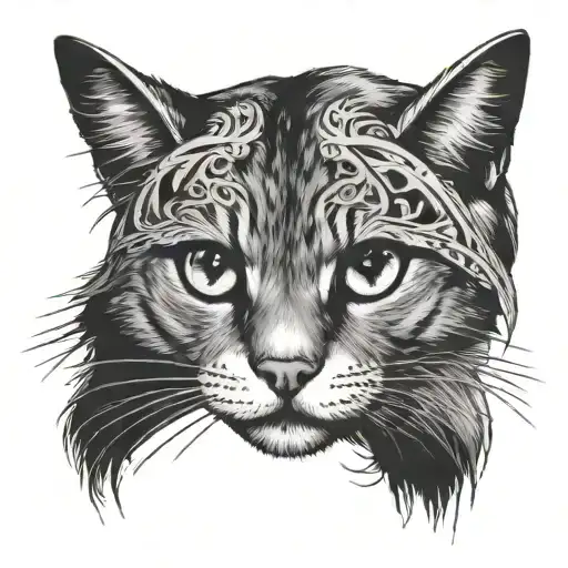 cashmere cat zoomed in on eyes  tattoo design idea
